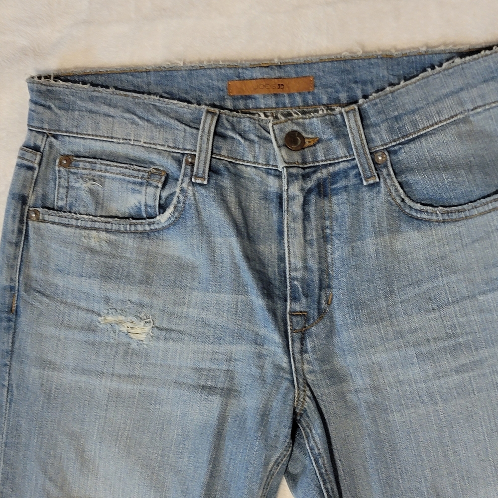 Joe's Jeans Men's Distressed Light Blue Slim Jeans